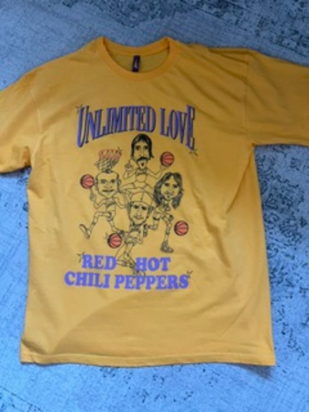 NWOT Los Angeles Lakers Unlimited Love Red Hot Chili Peppers
